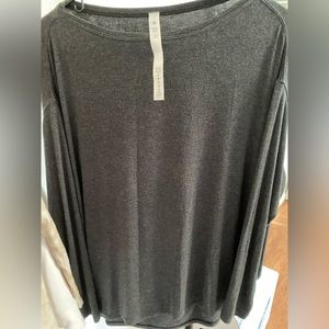 Lululemon back in action shirt, size 8 gray